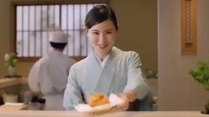 朝見心さんのお仕事の経歴の画像・モスバーガーCM